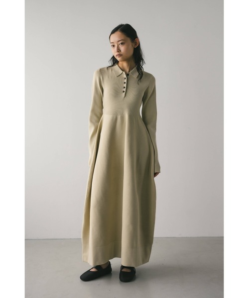 大人気】フォルムポロニットワンピース（ワンピース）｜STYLEMIXER