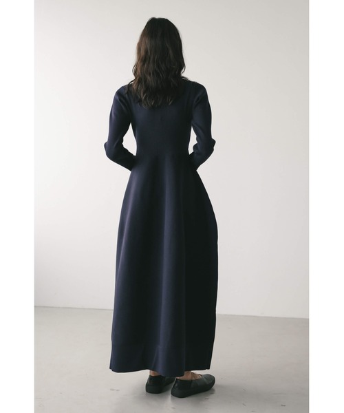 STYLEMIXER フォルムポロニットワンピース ネイビー Mサイズ 大人気】フォルムポロニットワンピース（ワンピース）｜STYLEMIXER