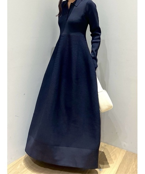 スタイルミキサー（STYLEMIXER）/フォルムポロニットワンピース ベストセラー】フォルムポロニットワンピース（ワンピース