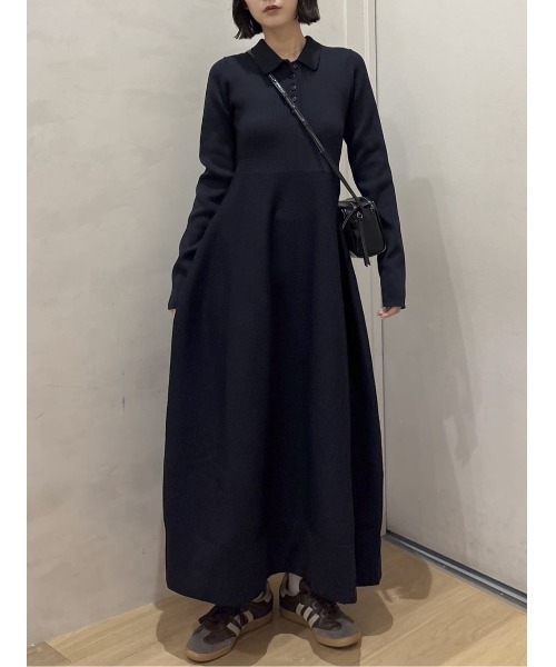 大人気】フォルムポロニットワンピース（ワンピース）｜STYLEMIXER