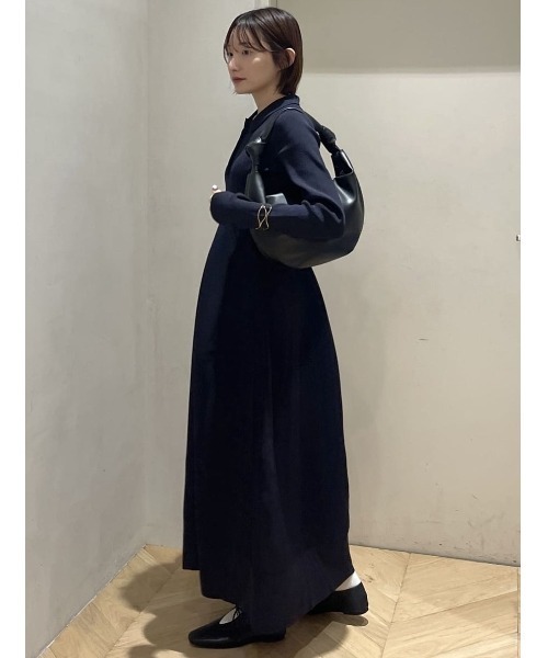 大人気】フォルムポロニットワンピース（ワンピース）｜STYLEMIXER