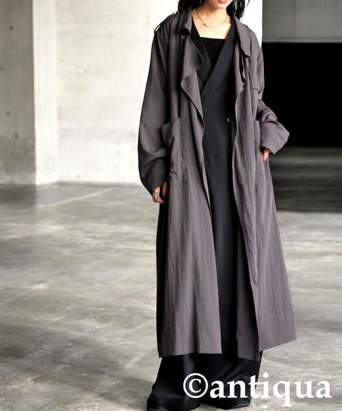 セール】トレンチトッパーコート（トレンチコート）｜antiqua