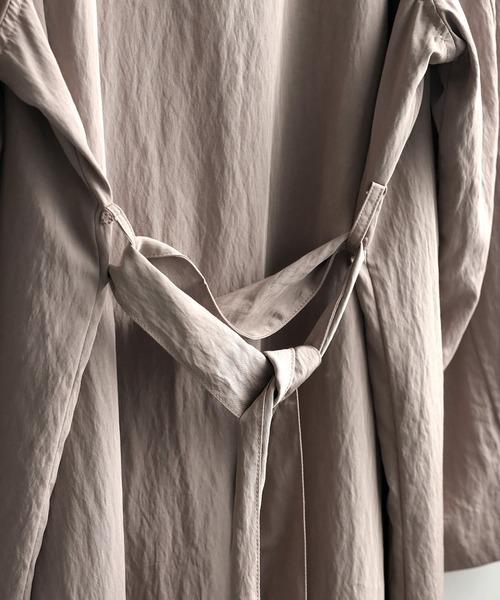 antiqua(アンティカ)の「トレンチトッパーコート(トレンチコート・レディース・グレイッシュベージュ/ダークグレー/アッシュグレー・ONESIZE)」の18枚目の写真