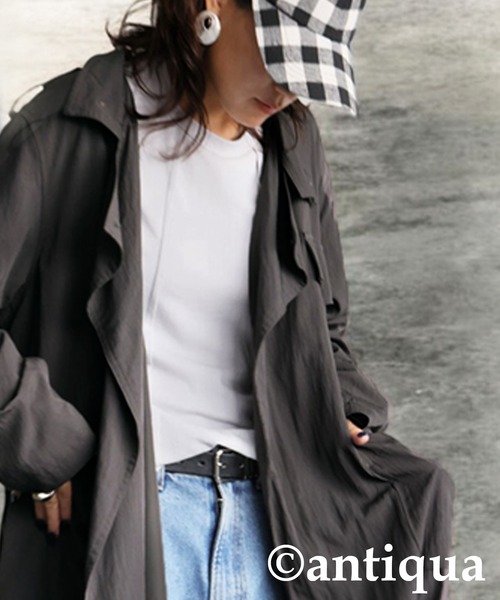 ◈◆antiqua◆◈ トレンチコート antiqua（アンティカ） トレンチコート コート トレンチトッパーコート