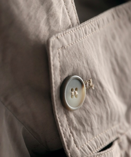 antiqua(アンティカ)の「トレンチトッパーコート(トレンチコート・レディース・グレイッシュベージュ/ダークグレー/アッシュグレー・ONESIZE)」の16枚目の写真