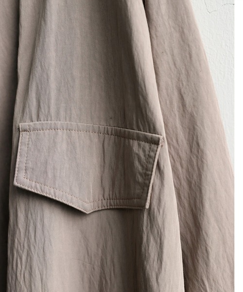 antiqua(アンティカ)の「トレンチトッパーコート(トレンチコート・レディース・グレイッシュベージュ/ダークグレー/アッシュグレー・ONESIZE)」の17枚目の写真