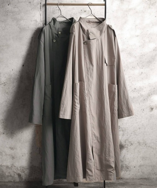 antiqua(アンティカ)の「トレンチトッパーコート(トレンチコート・レディース・グレイッシュベージュ/ダークグレー/アッシュグレー・ONESIZE)」の14枚目の写真