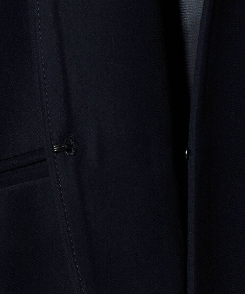 A DAY IN THE LIFE UNITED ARROWS(アデイインザライフユナイテッドアローズ)の「ダブルクロス Vネックジャケット ‐セットアップ対応・ウォッシャブル(Tシャツ/カットソー・レディース・ブラック/その他7/ネイビー/ダークグレー/モカ・40/38/36)」の16枚目の写真
