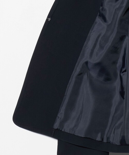 A DAY IN THE LIFE UNITED ARROWS(アデイインザライフユナイテッドアローズ)の「ダブルクロス Vネックジャケット ‐セットアップ対応・ウォッシャブル(Tシャツ/カットソー・レディース・ブラック/その他7/ネイビー/ダークグレー/モカ・40/38/36)」の17枚目の写真