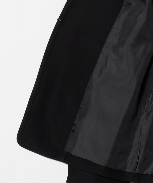 A DAY IN THE LIFE UNITED ARROWS(アデイインザライフユナイテッドアローズ)の「ダブルクロス Vネックジャケット ‐セットアップ対応・ウォッシャブル(Tシャツ/カットソー・レディース・ブラック/その他7/ネイビー/ダークグレー/モカ・40/38/36)」の21枚目の写真