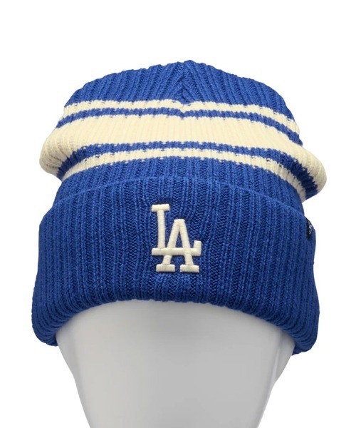 '47（フォーティーセブン）の「【'47】47 CUFF KNIT Harbor Stripe  [SSL]（ニットキャップ/ビーニー・メンズ・ブラック/ロイヤルブルー・F）」の8枚目の写真
