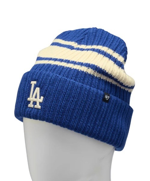'47（フォーティーセブン）の「【'47】47 CUFF KNIT Harbor Stripe  [SSL]（ニットキャップ/ビーニー・メンズ・ブラック/ロイヤルブルー・F）」の9枚目の写真