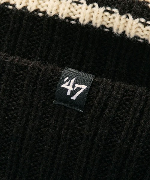 '47（フォーティーセブン）の「【'47】47 CUFF KNIT Harbor Stripe  [SSL]（ニットキャップ/ビーニー・メンズ・ブラック/ロイヤルブルー・F）」の15枚目の写真