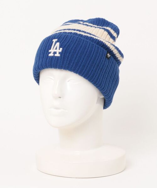 '47（フォーティーセブン）の「【'47】47 CUFF KNIT Harbor Stripe  [SSL]（ニットキャップ/ビーニー・メンズ・ブラック/ロイヤルブルー・F）」の17枚目の写真