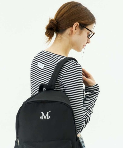 MUCENT（ムセント）の「A'GEM/9 × .kom 『MUCENT/ムーセント』 EMMA V-NECK STRIPE LONG SLEEVE T/Vネックボーダー長袖カットソー（Tシャツ/カットソー・レディース・チャコールグレー/ホワイト×ブラック・FREE）」の6枚目の写真