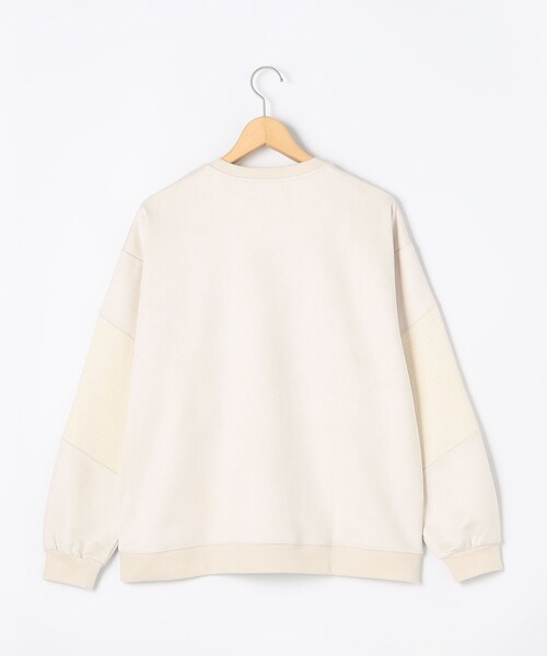 NOLLEY'S LIGHT（ノーリーズライト）の「スエードポンチ×コール切替 クルーネックプルオ－バー（Tシャツ/カットソー・メンズ・キナリ/ブラック・L/M）」の12枚目の写真