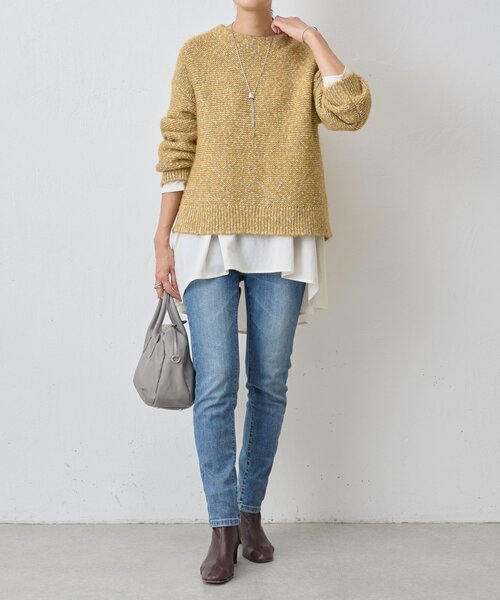 美品 BEARDSLEY ビアズリー カラーMIXヤーンプルオーバー ニット BEARDSLEY（ビアズリー）の「カラーミックスニット（ニット/セーター