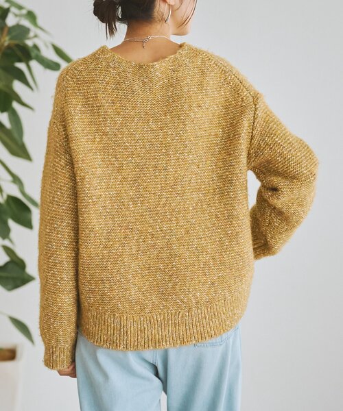 BEARDSLEY（ビアズリー）の「カラーミックスニット（ニット/セーター・レディース・ピンク/イエロー・FREE）」の13枚目の写真