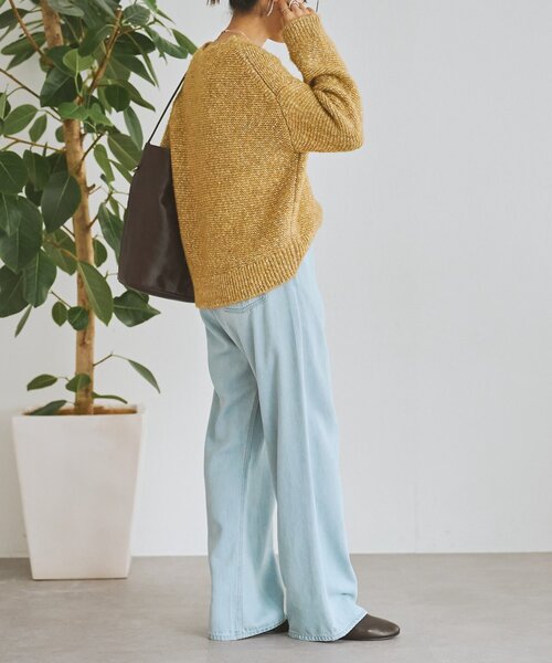 BEARDSLEY（ビアズリー）の「カラーミックスニット（ニット/セーター・レディース・ピンク/イエロー・FREE）」の16枚目の写真