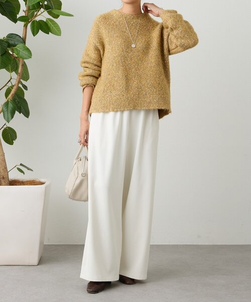 BEARDSLEY（ビアズリー）の「カラーミックスニット（ニット/セーター・レディース・ピンク/イエロー・FREE）」の17枚目の写真