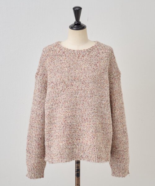 BEARDSLEY（ビアズリー）の「カラーミックスニット（ニット/セーター・レディース・ピンク/イエロー・FREE）」の21枚目の写真