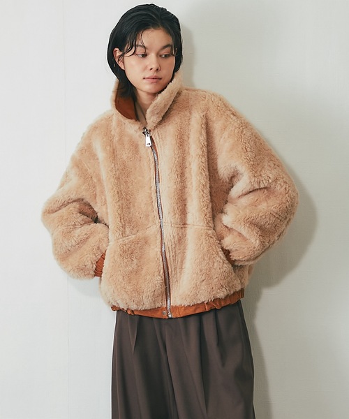 リアルファー2wayムートンジャケット（ムートンコート）｜SMILE ORCHID