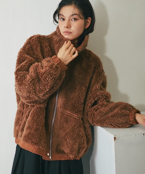 リアルファー2wayムートンジャケット（ムートンコート）｜SMILE ORCHID