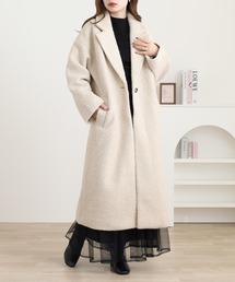 FUNALIVE（ファンアライブ）の「フェイクリングウール シングルチェスターコート（チェスターコート）」