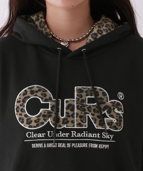 repipi armario（レピピ アルマリオ）の「【裏起毛】ベロアワッペンフーディ（パーカー・キッズ・チャコール/アイボリー/ブラック/グレー・SMALL/MEDIUM/LARGE）」の6枚目の写真