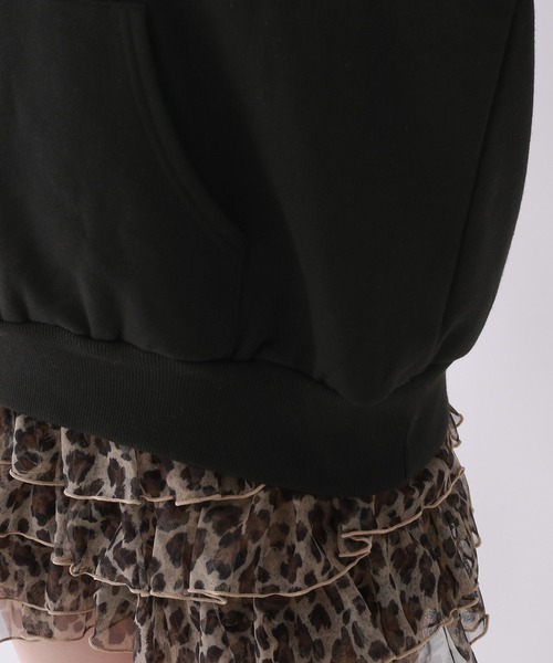 repipi armario（レピピ アルマリオ）の「【裏起毛】ベロアワッペンフーディ（パーカー・キッズ・チャコール/アイボリー/ブラック/グレー・SMALL/MEDIUM/LARGE）」の9枚目の写真