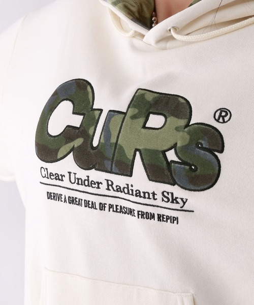 repipi armario（レピピ アルマリオ）の「【裏起毛】ベロアワッペンフーディ（パーカー・キッズ・チャコール/アイボリー/ブラック/グレー・SMALL/MEDIUM/LARGE）」の11枚目の写真