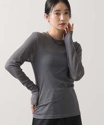 Munich | シアーリブクルーネックカットソー(Tシャツ/カットソー)