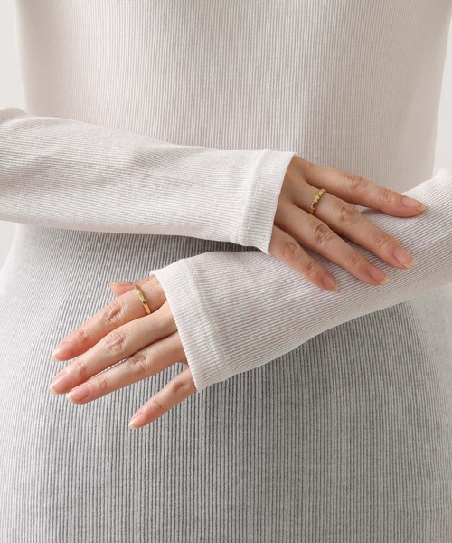 Munich（ミューニック）の「シアーリブクルーネックカットソー（Tシャツ/カットソー・レディース・ブラック/オフホワイト/グレー・FREE）」の18枚目の写真