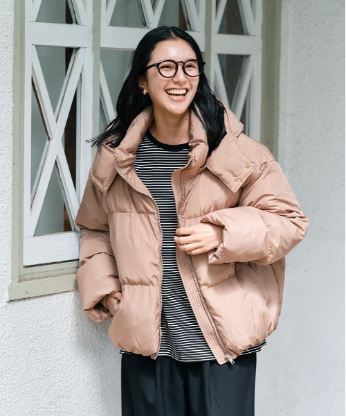 HONEYSUCKLE ROSE】中綿ショートジャケット（スッキリシルエット