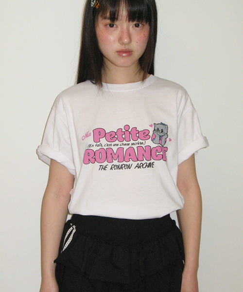 RONRON(ロンロン)の「PETIT ROMANCE BASIC FIT T SHIRT WHITE(Tシャツ/カットソー・レディース・その他・FREE)」の4枚目の写真