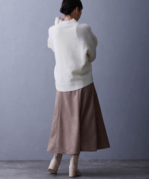 NICOLE white（ニコルホワイト）の「ハイネックニットプルオーバー（ニット/セーター・レディース・グリーン/ブラック/オフホワイト/グレー・FREE）」の20枚目の写真