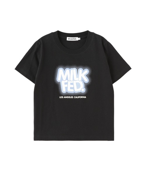MILKFED.(ミルクフェド)の「GLITTER HALFTONE LOGO COMPACT S/S TEE(Tシャツ/カットソー・レディース・ライトピンク/ブラック/ホワイト・M/S)」の22枚目の写真