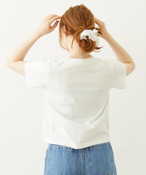 MILKFED.(ミルクフェド)の「GLITTER HALFTONE LOGO COMPACT S/S TEE(Tシャツ/カットソー・レディース・ライトピンク/ブラック/ホワイト・M/S)」の11枚目の写真