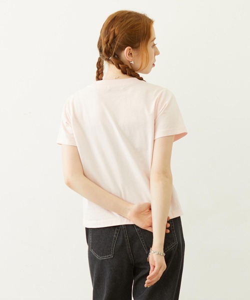 MILKFED.(ミルクフェド)の「GLITTER HALFTONE LOGO COMPACT S/S TEE(Tシャツ/カットソー・レディース・ライトピンク/ブラック/ホワイト・M/S)」の16枚目の写真