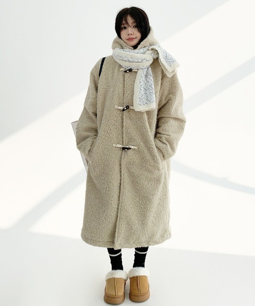 値下げ【Iucien pellat-finet】迷彩 ダッフルコート ロング丈L 値下げ