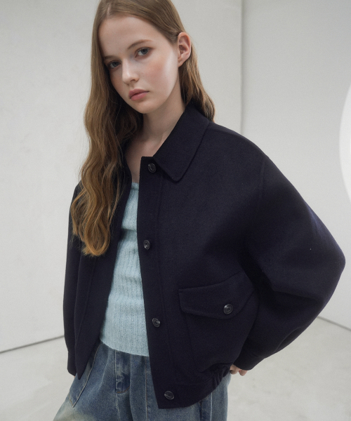 AVANDRESS(アバンドレス )の「Modern Wool Collar Jacket BLACK(ブルゾン・レディース・ブラック・FREE)」の3枚目の写真