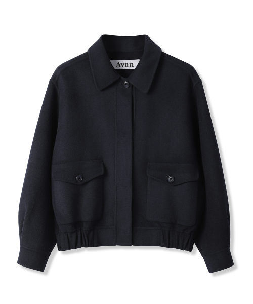 AVANDRESS(アバンドレス )の「Modern Wool Collar Jacket BLACK(ブルゾン・レディース・ブラック・FREE)」の6枚目の写真
