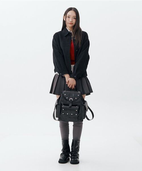 AVANDRESS(アバンドレス )の「Modern Wool Collar Jacket BLACK(ブルゾン・レディース・ブラック・FREE)」の7枚目の写真