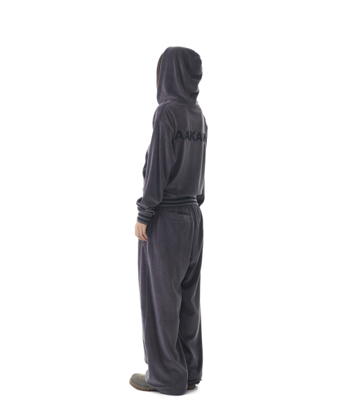 AAKAM(アーカム)の「98 Patch Velour Zip-Up Hoodie (Dark Gray)(パーカー・レディース・その他・2)」の6枚目の写真