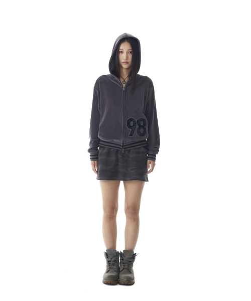 AAKAM(アーカム)の「98 Patch Velour Zip-Up Hoodie (Dark Gray)(パーカー・レディース・その他・2)」の14枚目の写真