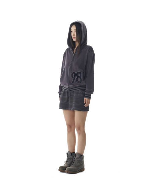 AAKAM(アーカム)の「98 Patch Velour Zip-Up Hoodie (Dark Gray)(パーカー・レディース・その他・2)」の15枚目の写真