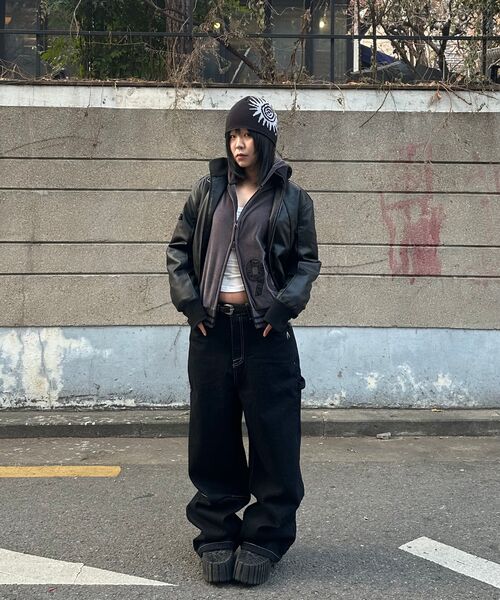 AAKAM(アーカム)の「98 Patch Velour Zip-Up Hoodie (Dark Gray)(パーカー・レディース・その他・2)」の17枚目の写真