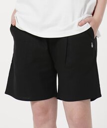 リネンワンワンショートパンツブラック