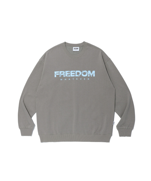 FREEDOM(フリーダム)の「フィッシャーロゴスウェットシャツ(グレー)(スウェット・メンズ・その他・XXX-LARGE/XXXX-LARGE/LARGE/X-LARGE/XX-LARGE)」の2枚目の写真