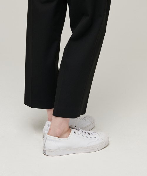 MUSINSA STANDARD WOMAN（ムシンサスタンダードウーマン）の「レディースバギーテーパード隠しバンディングスラックス[ブラック]（スラックス・レディース・その他・34/32/30/31/24/25/26/27/28/29）」の8枚目の写真